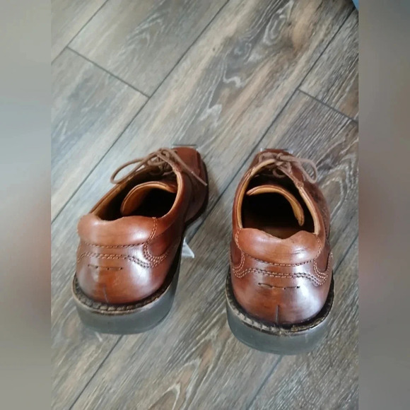 Ecco Leather Oxford Shoes Men's Size 9.5  Business Office Church Dark Academia - Picture 3 of 9